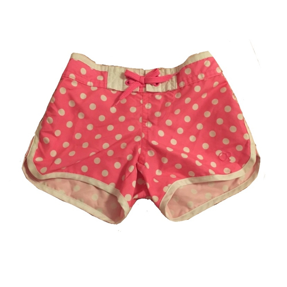 Pinks and white polka dot shorts